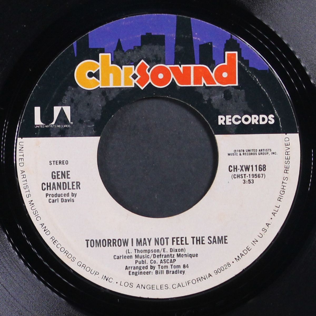 give me the cue / tomorrow i may not feel the same by GENE CHANDLER