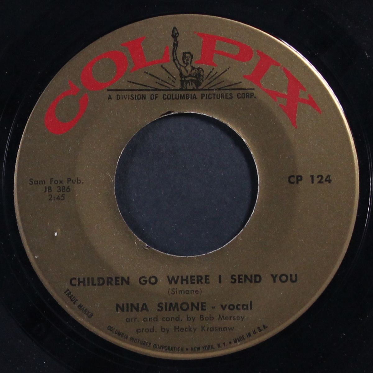 children go where i send you / willow weep for me by NINA SIMONE