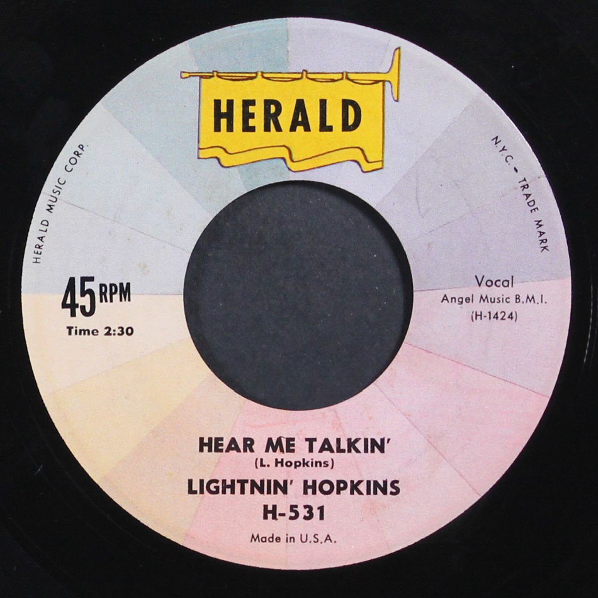 lightnin's stomp / hear me talkin' by LIGHTNIN' HOPKINS