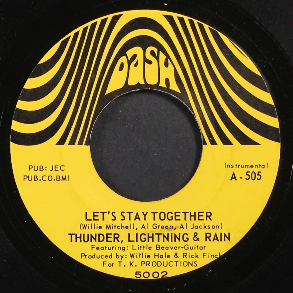 let's stay together / blues for mama by THUNDER, LIGHTNING & RAIN