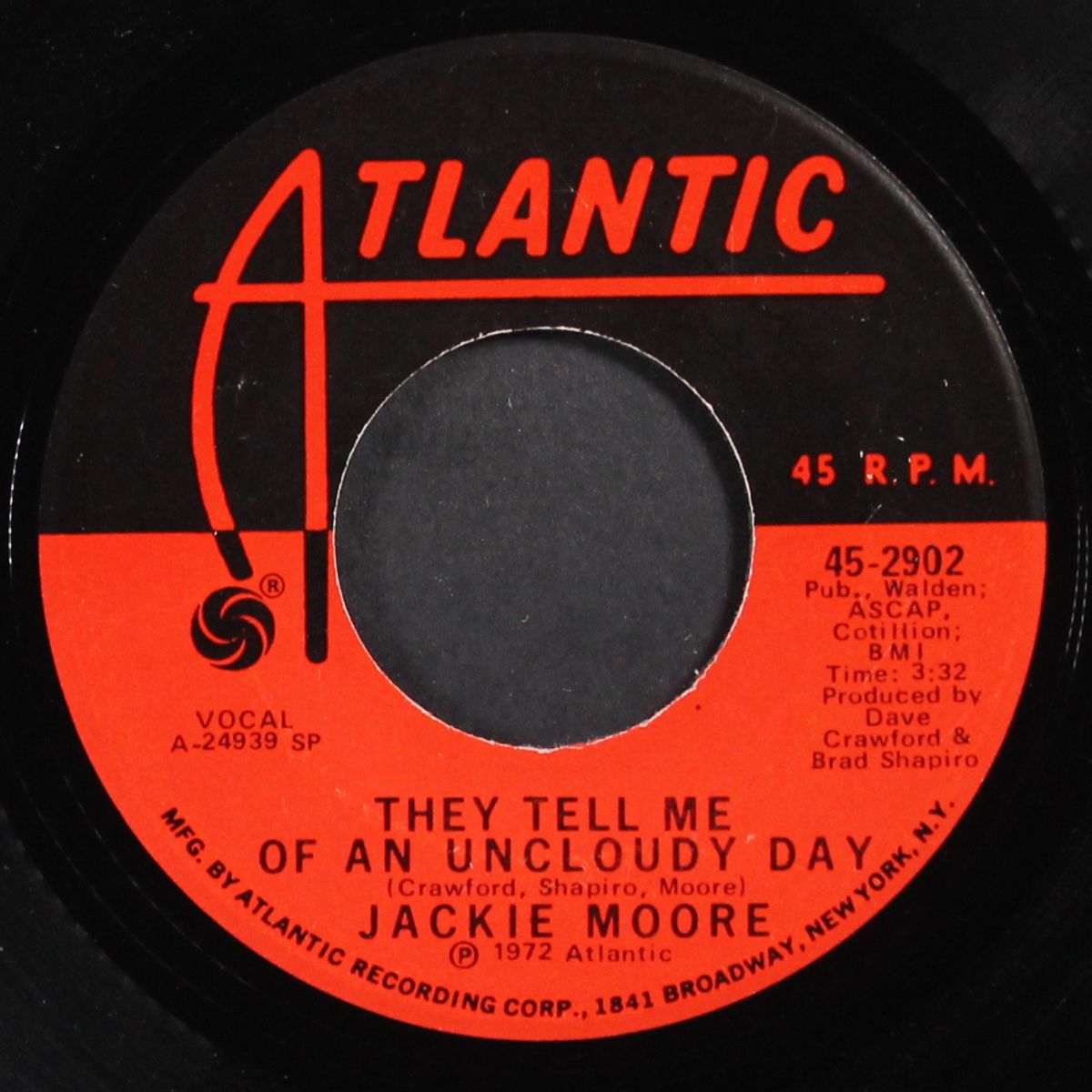 it ain't who you know / they tell me of an uncloudy day by JACKIE MOORE