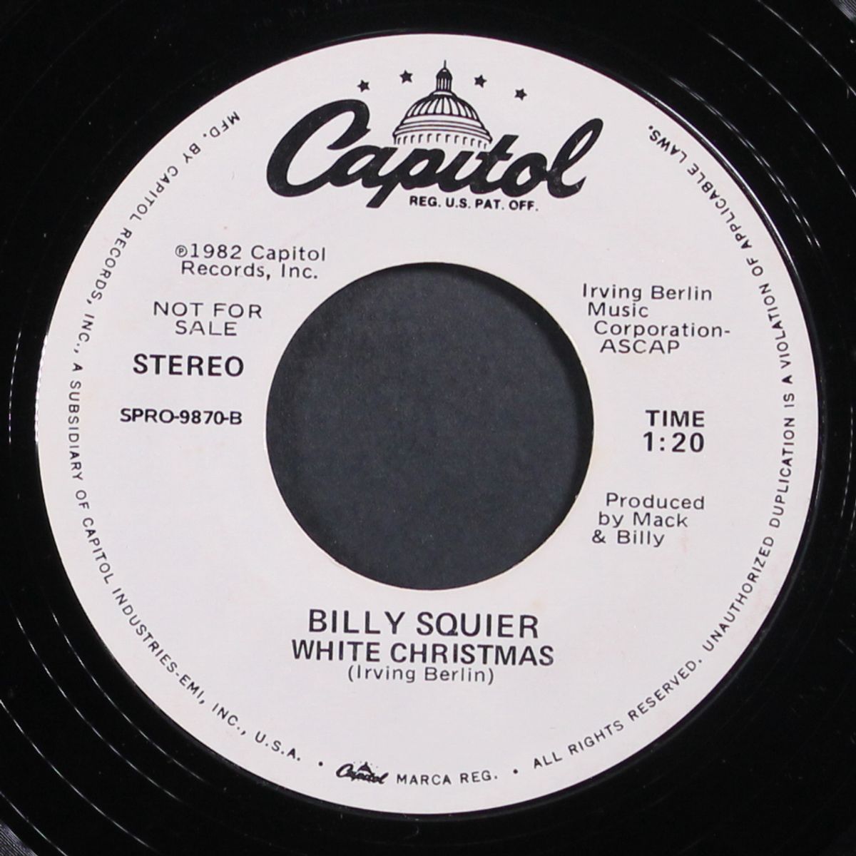 christmas is the time to say i love you / white christmas by BILLY SQUIER