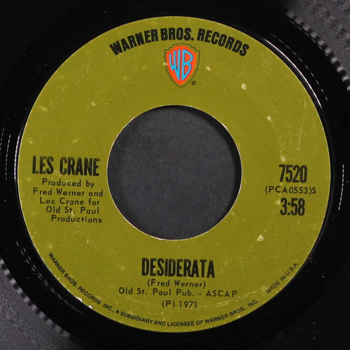 desiderata by LES CRANE