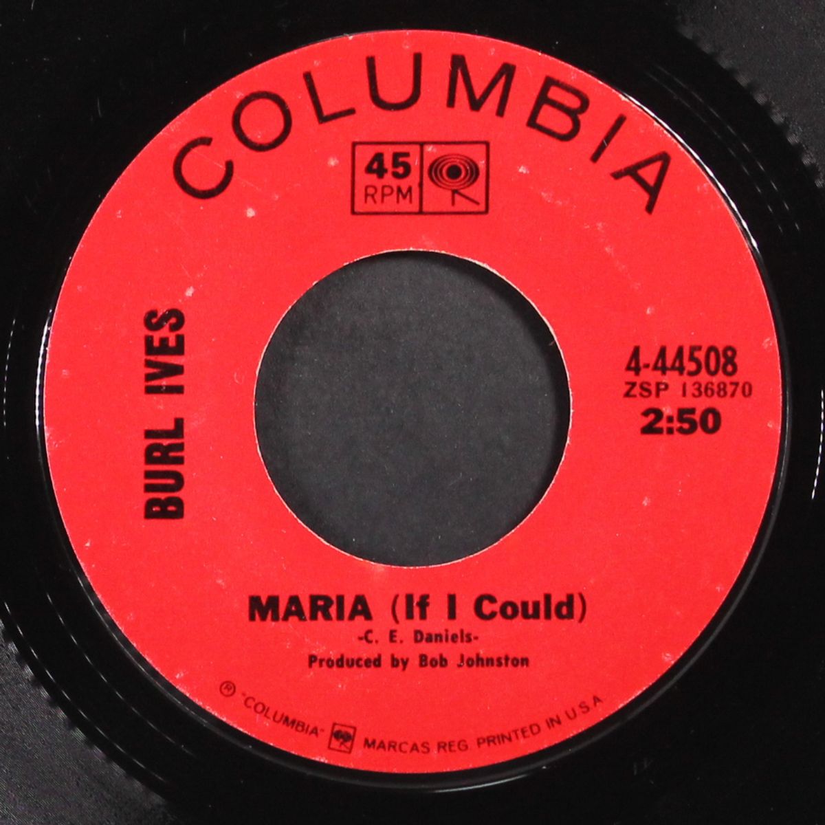 i'll be your baby tonight / maria by BURL IVES