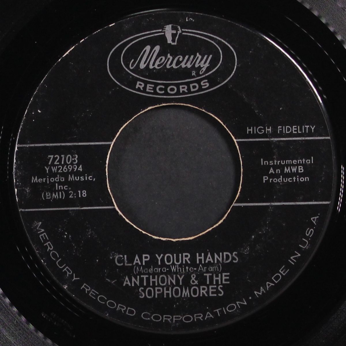 play those oldies mr. dj / clap your hands by ANTHONY & SOPHOMORES