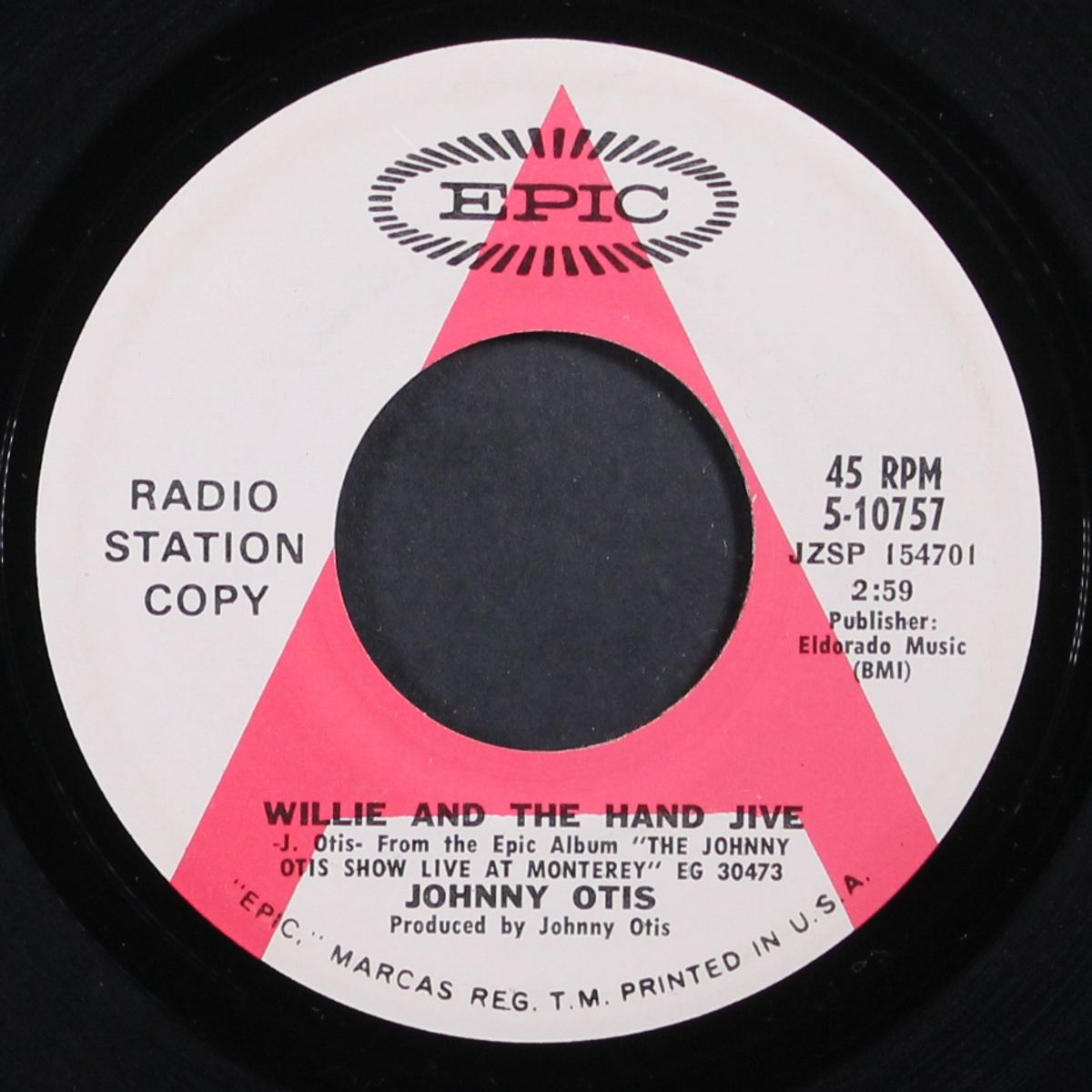 willie and the hand jive / goin' back to l.a. by JOHNNY OTIS