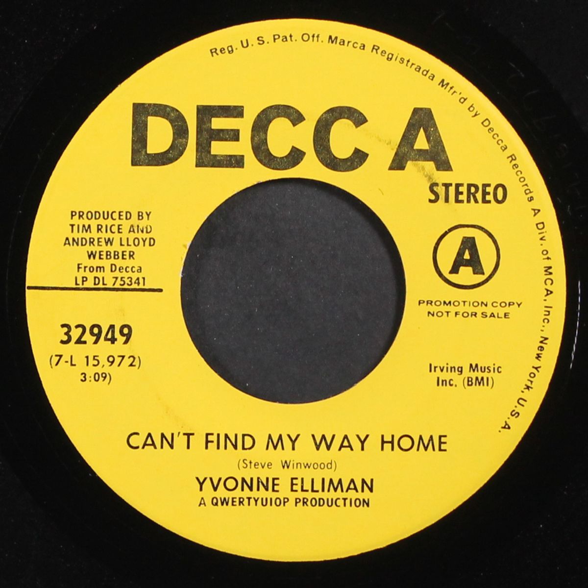 can't find my way home by YVONNE ELLIMAN