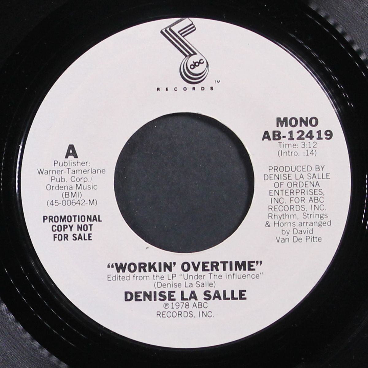 workin' overtime / mono by DENISE LA SALLE