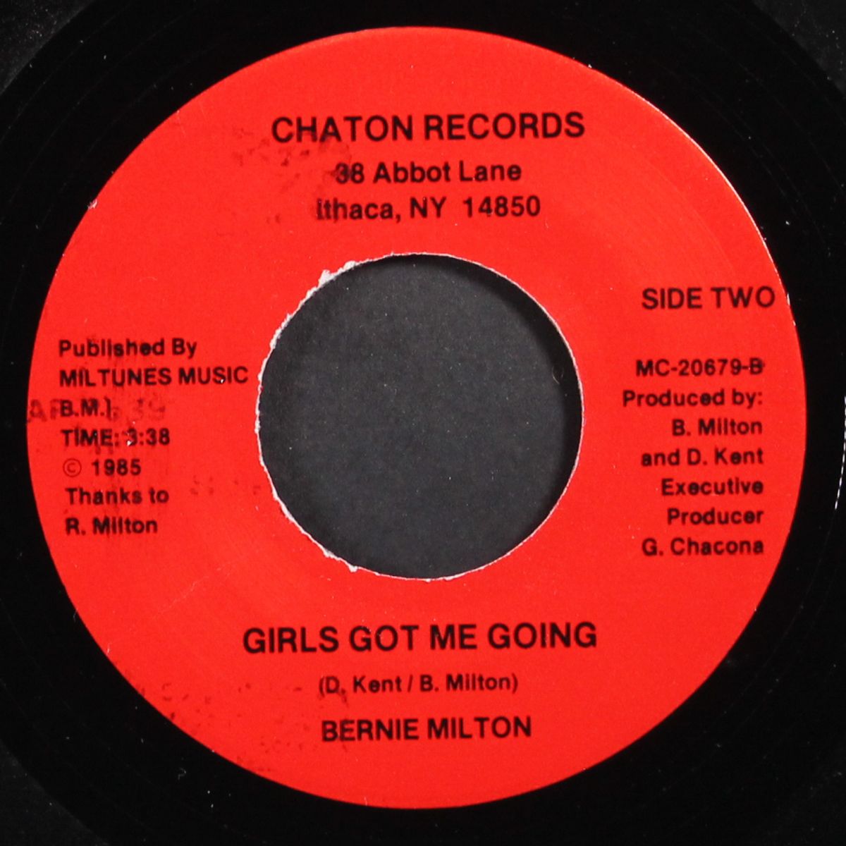 sincerely / girls got me going by BERNIE MILTON