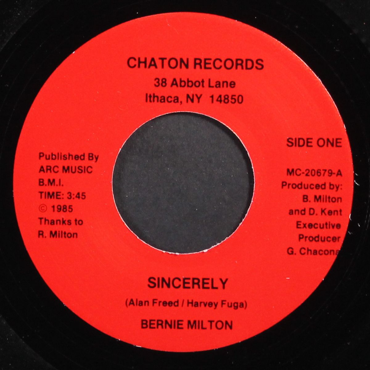 sincerely / girls got me going by BERNIE MILTON