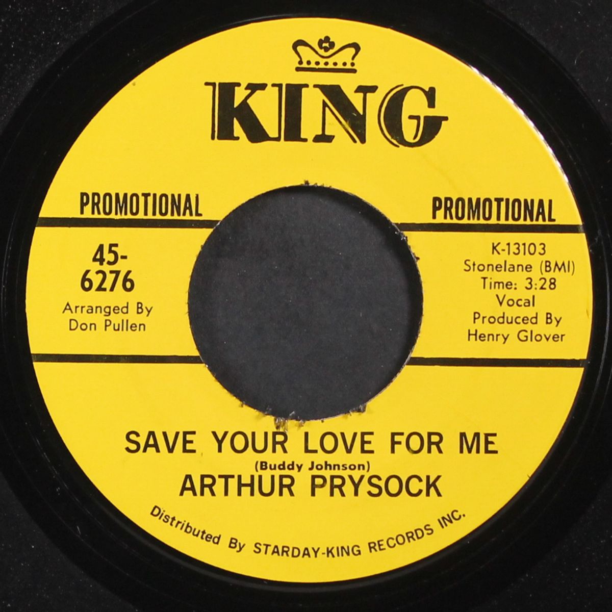 save your love for me / if i were young again by ARTHUR PRYSOCK