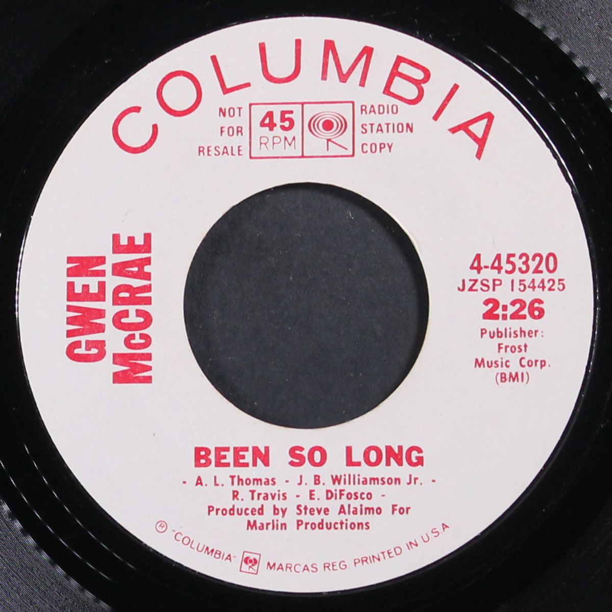 been so long / same by GWEN MCCRAE