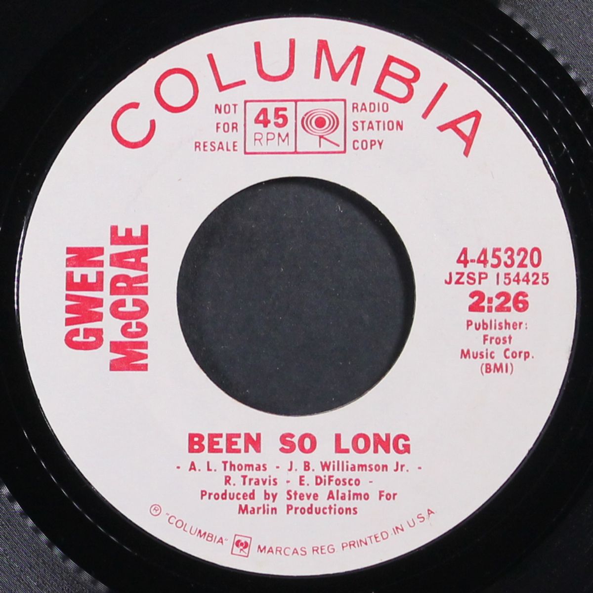been so long / same by GWEN MCCRAE