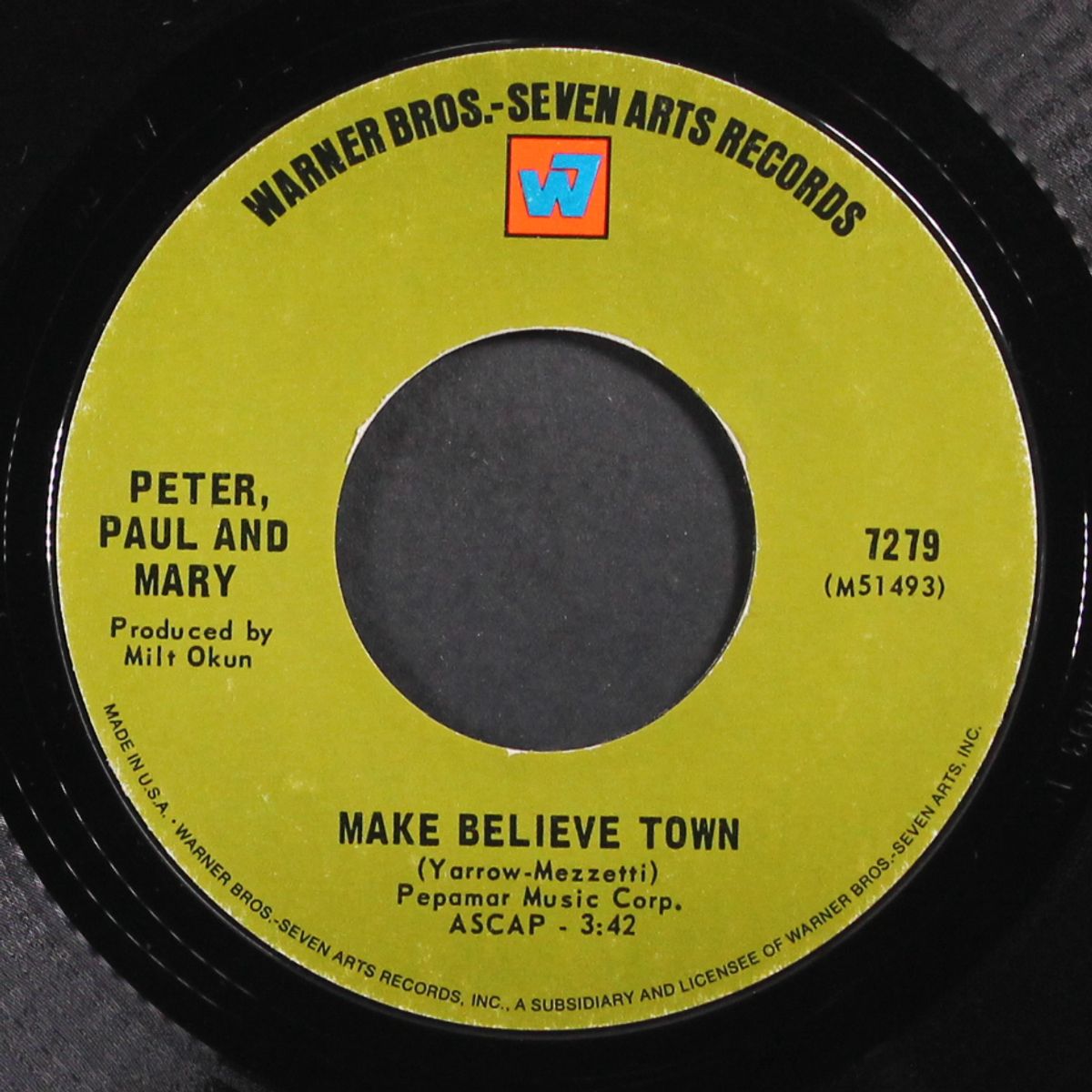 day is done / make believe town by PETER, PAUL & MARY