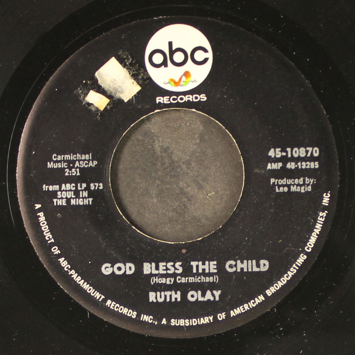 god bless the child / i ain't got nothin' but the blues by RUTH OLAY