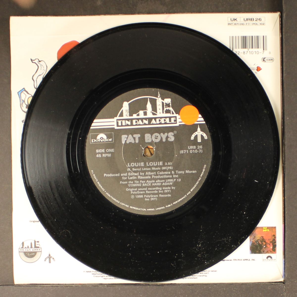 louie louie / all day lover by FAT BOYS
