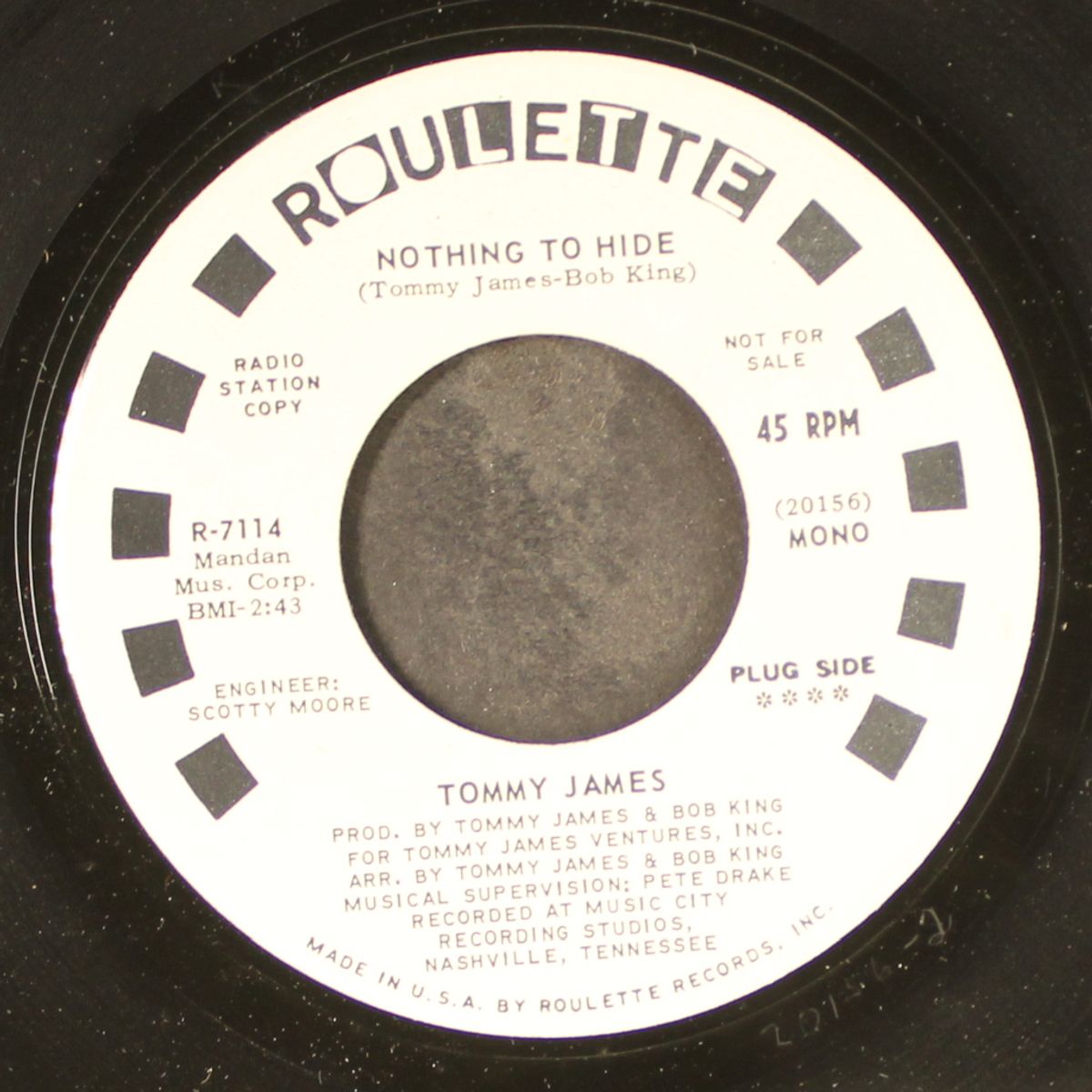 nothing to hide / mono by TOMMY JAMES