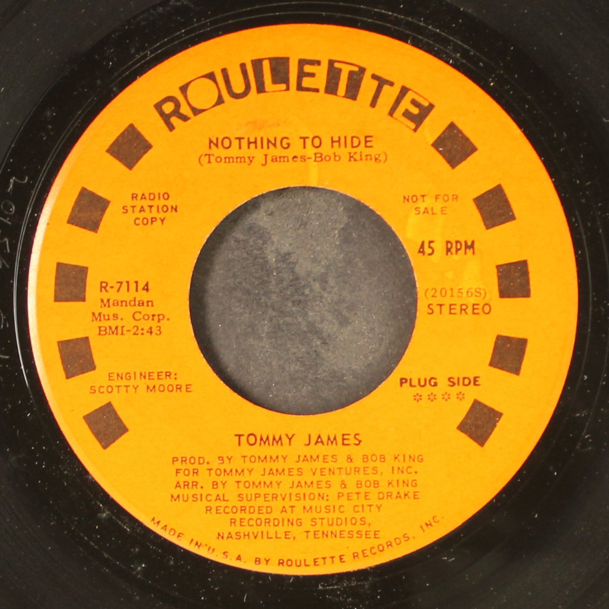 nothing to hide / mono by TOMMY JAMES