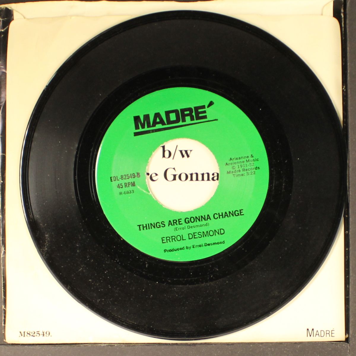 i'm hurtin' again / things are gonna change by ERROL DESMOND