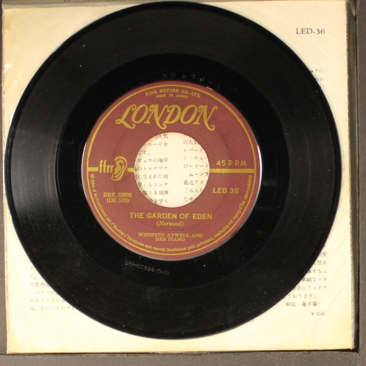 moonlnight gambler / the garden of eden by WINIFRED ATWELL