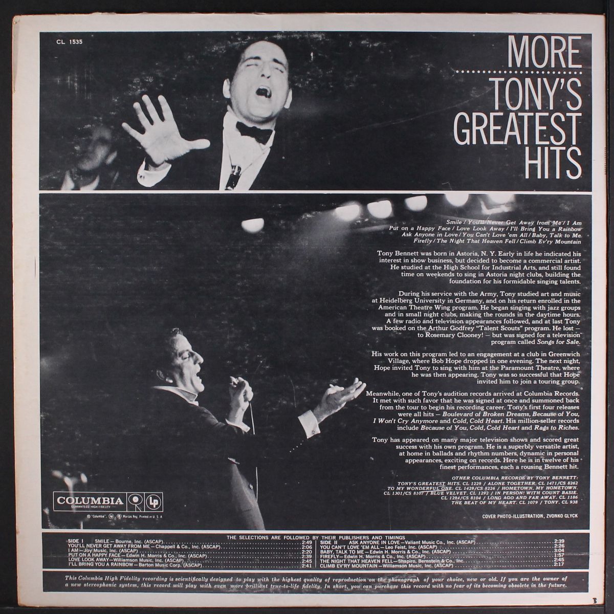 more tony's greatest hits by TONY BENNETT