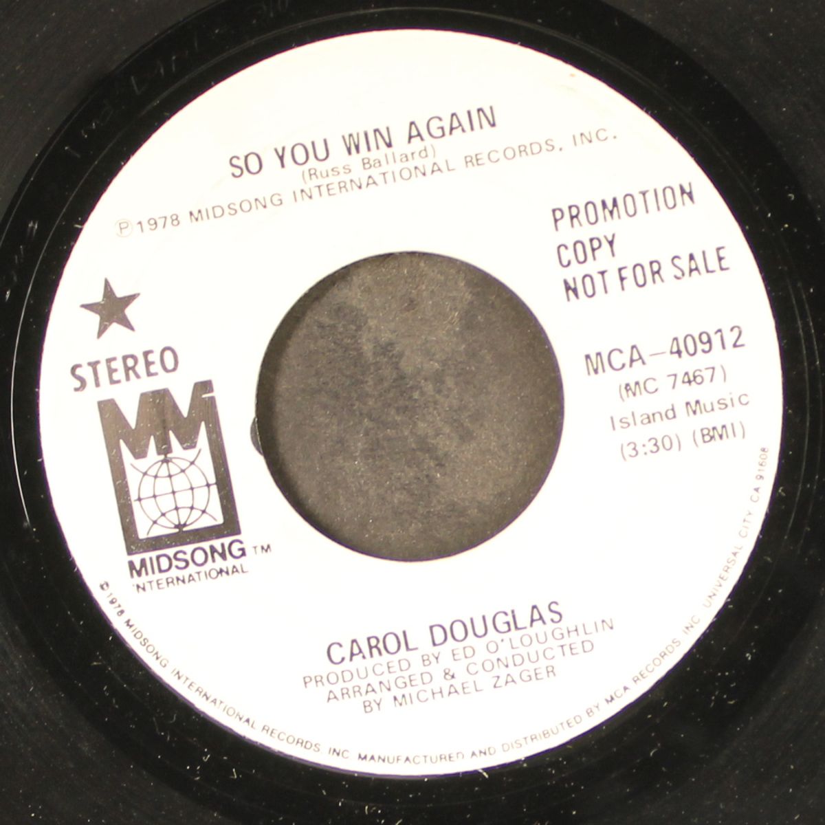 so you win again / same by CAROL DOUGLAS