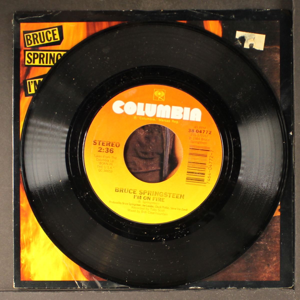i'm on fire / johnny bye bye by BRUCE SPRINGSTEEN