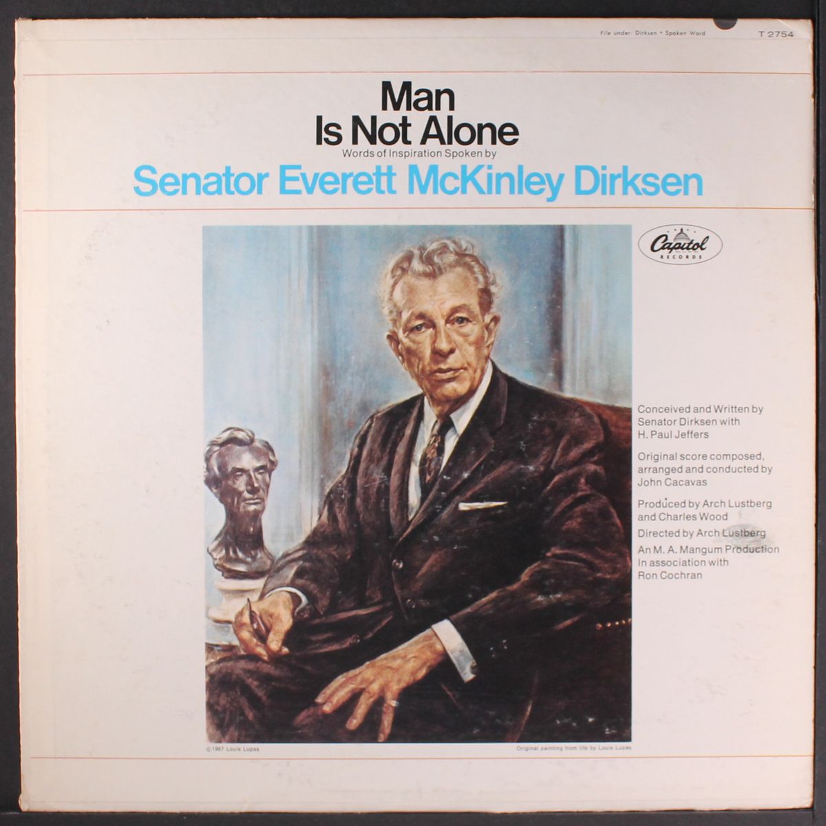 man is not alone by SEN. EVERETT MCKLINLEY DIRKSEN