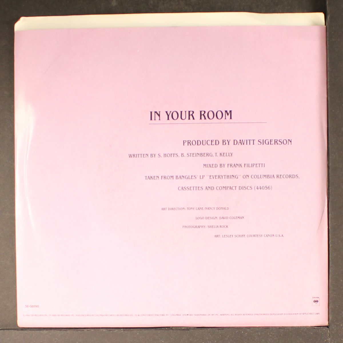 in your room / bell jar by BANGLES