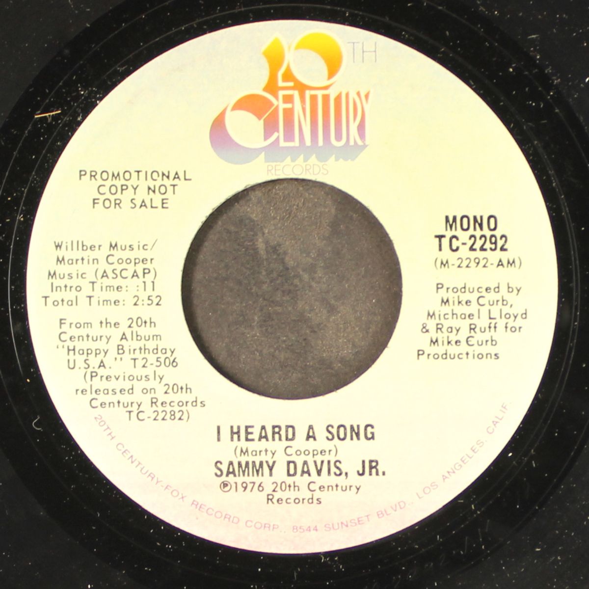 i heard a song / mono by SAMMY DAVIS, JR.