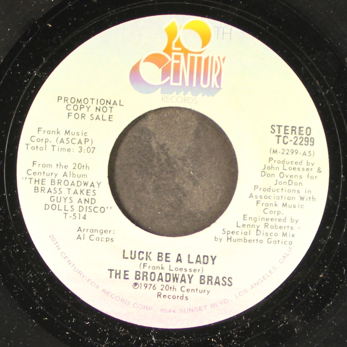 luck be a lady / i've never been in love before by BROADWAY BRASS