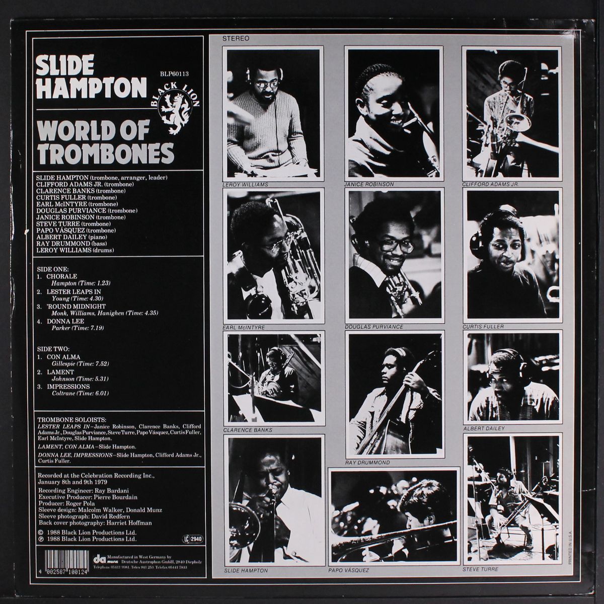 world of trombones by SLIDE HAMPTON