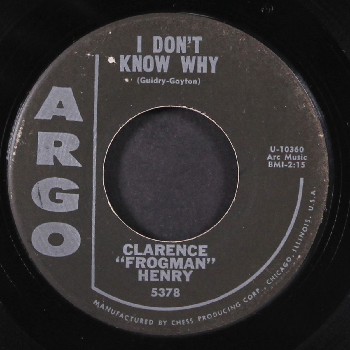 i don't know why / just my baby and me by CLARENCE 'FROGMAN' HENRY