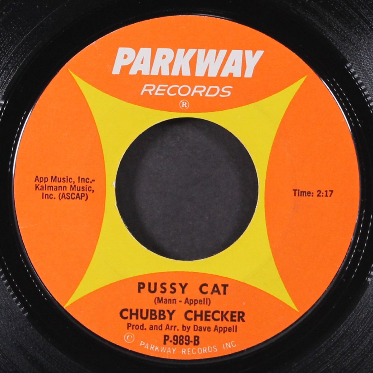 hey you! little boo-ga-loo / pussy cat by CHUBBY CHECKER