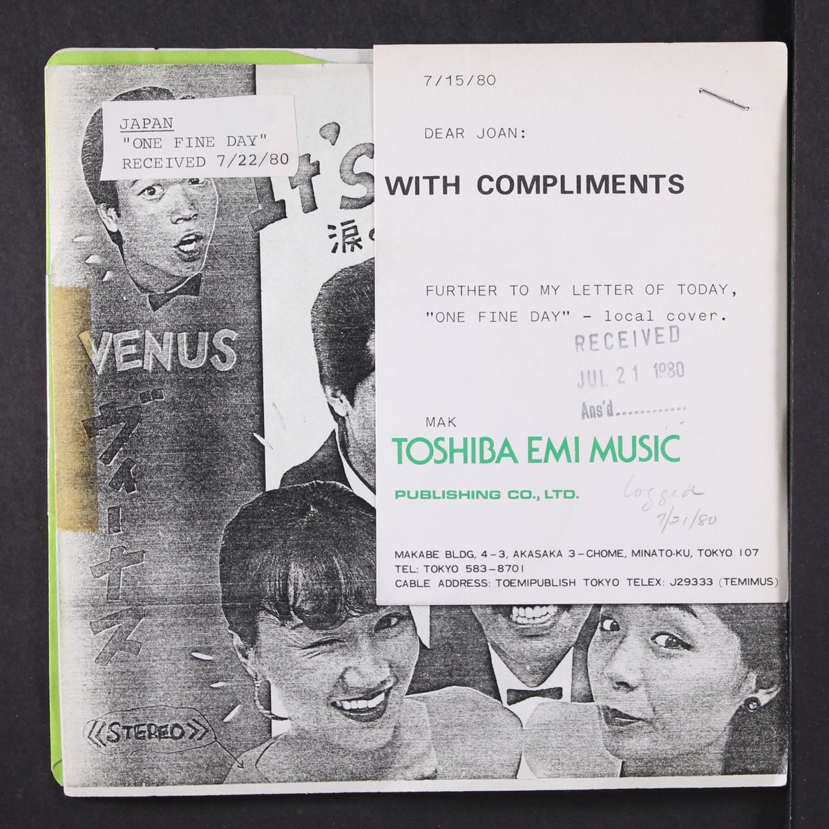 one fine day / it's my party by VENUS