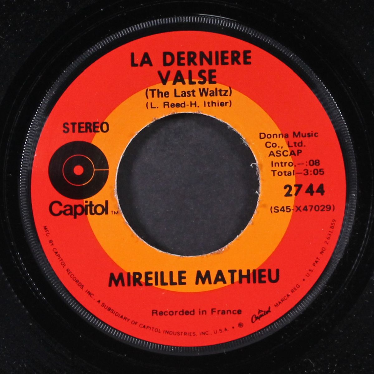 la derniere valse / un monde avec toi by MIREILLE MATHIEU
