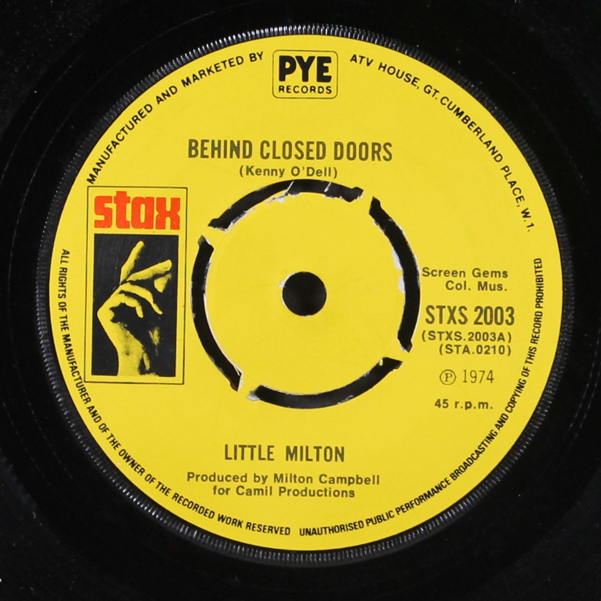behind closed doors / bet you i win by LITTLE MILTON