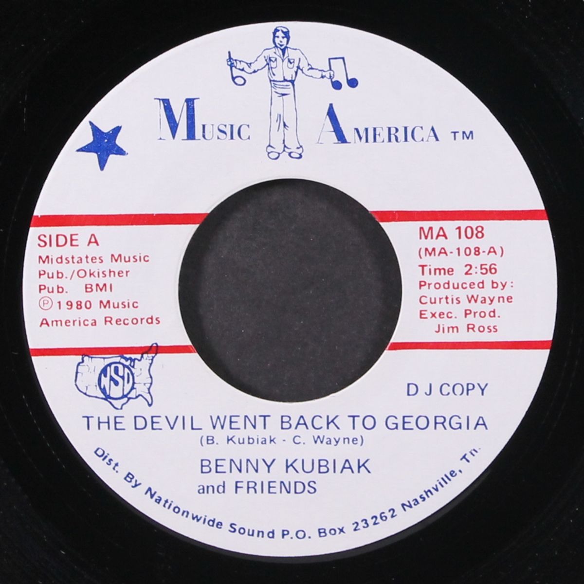 the devil went back to georgia / fiddle gumbo by BENNY KUBIAK