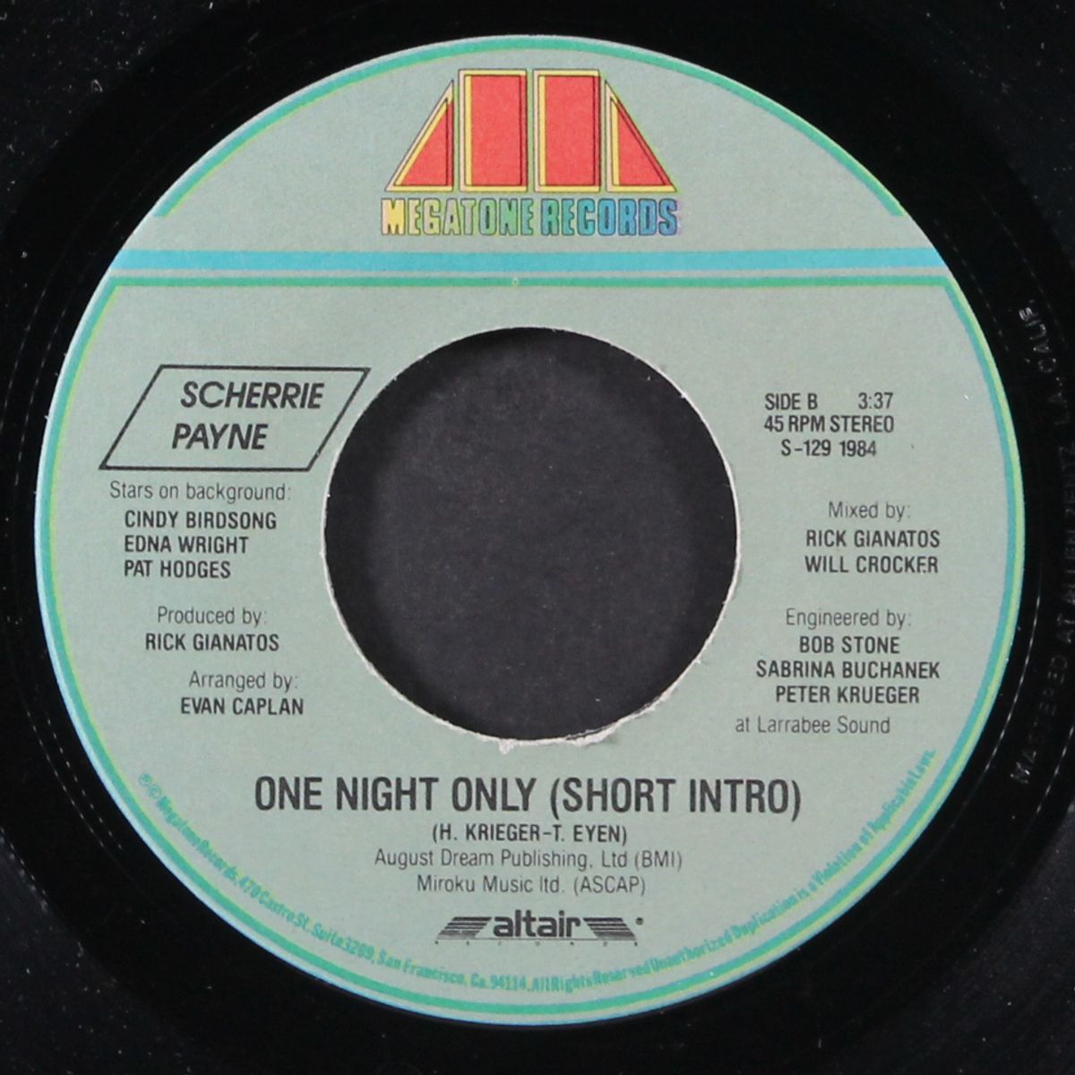 one night only / short by SCHERRIE PAYNE