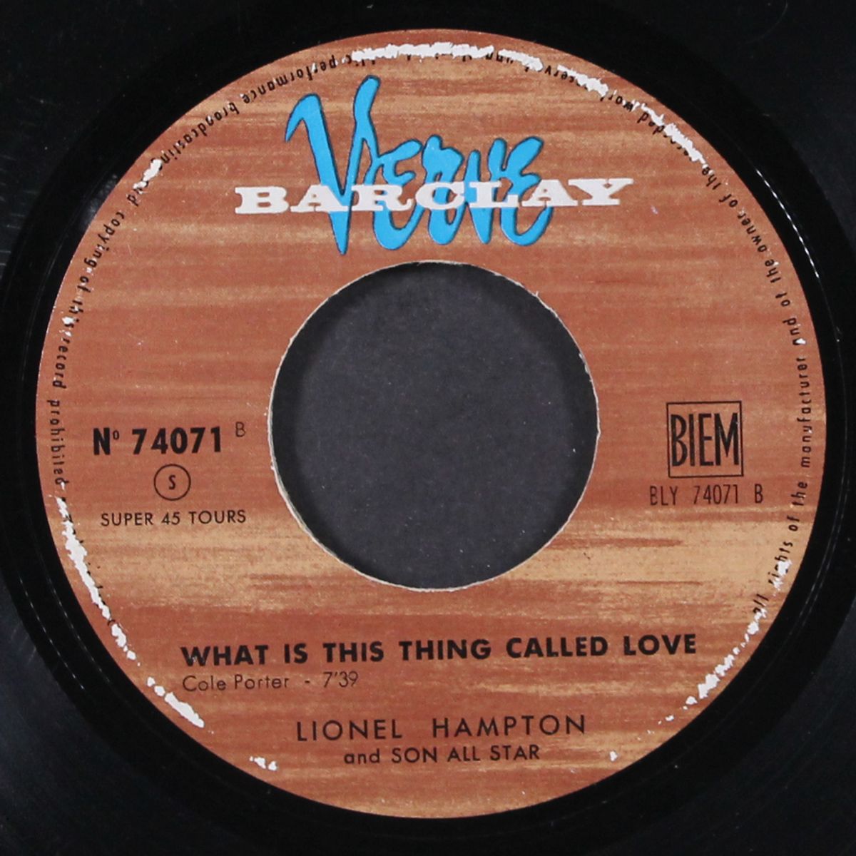 hamp's boogie woogie / what is this thing called love by LIONEL HAMPTON