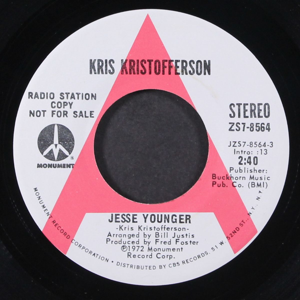 jesse younger / give it time to be tender by KRIS KRISTOFFERSON