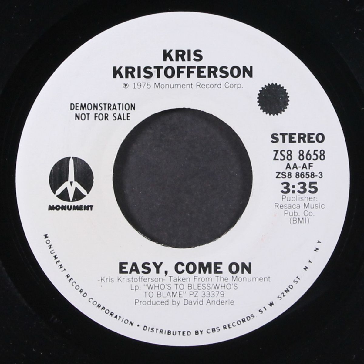 easy, come on / mono by KRIS KRISTOFFERSON
