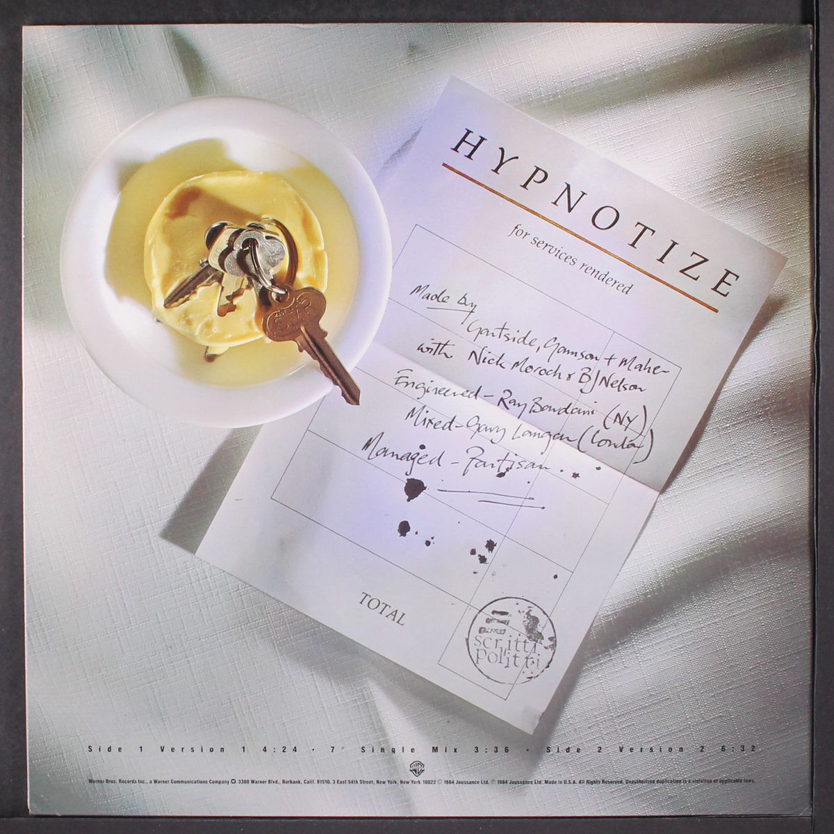 hypnotize by SCRITTI POLITTI