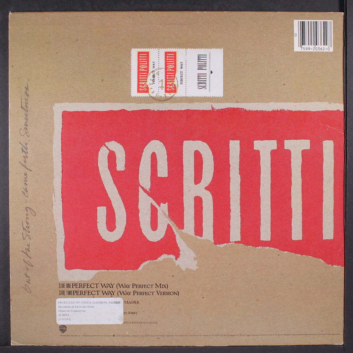 perfect way by SCRITTI POLITTI