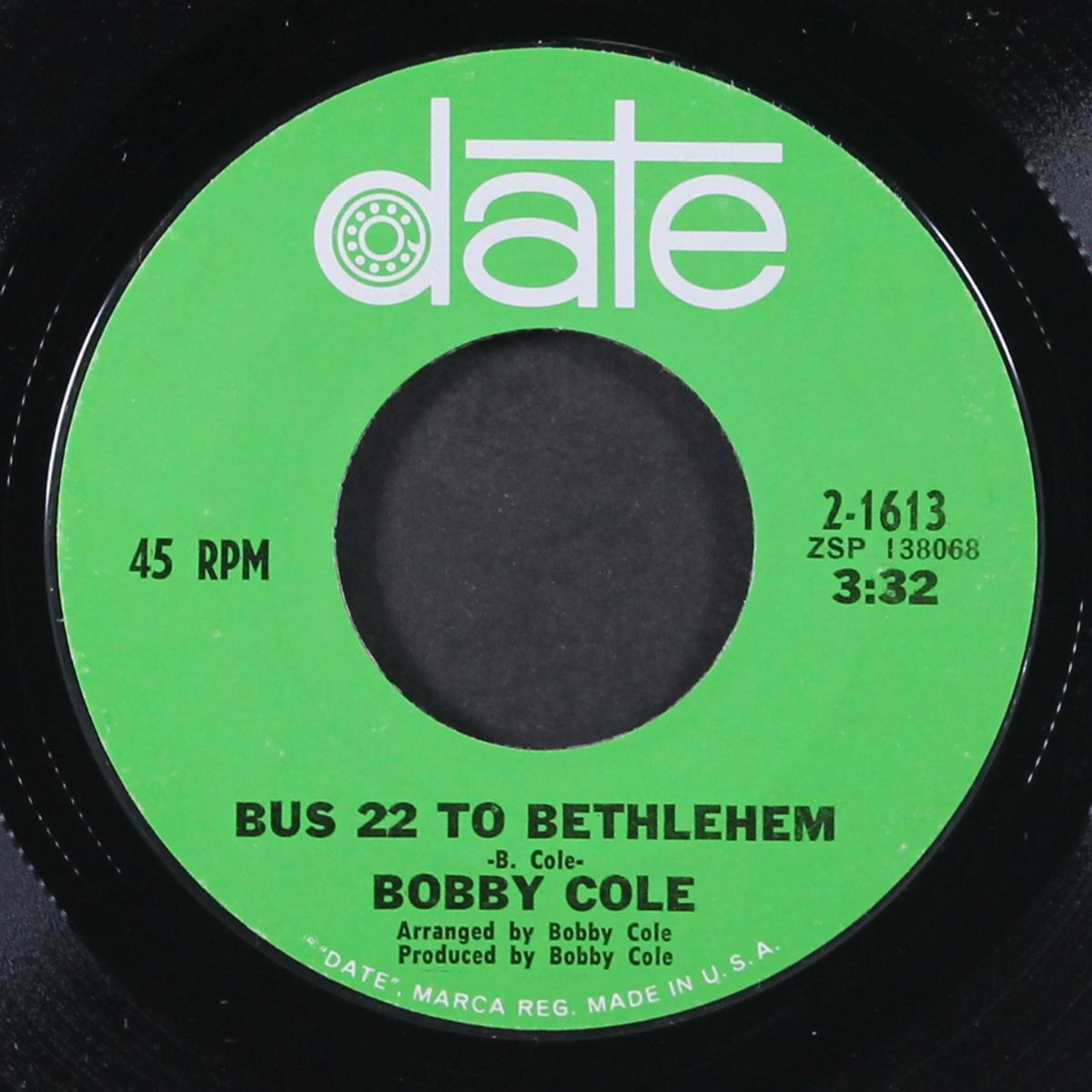 mister bo jangles / bus 22 to bethlehem by BOBBY COLE