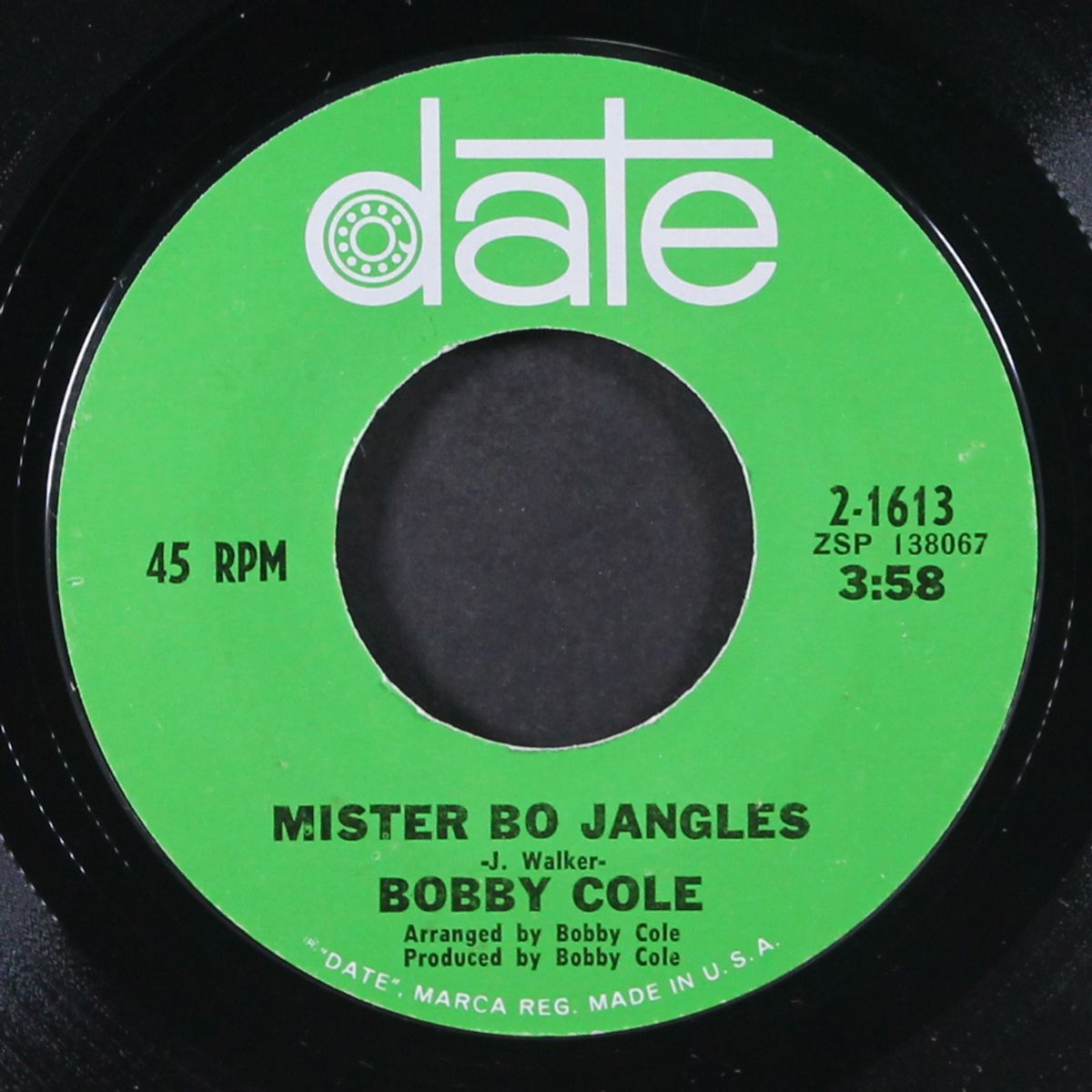 mister bo jangles / bus 22 to bethlehem by BOBBY COLE