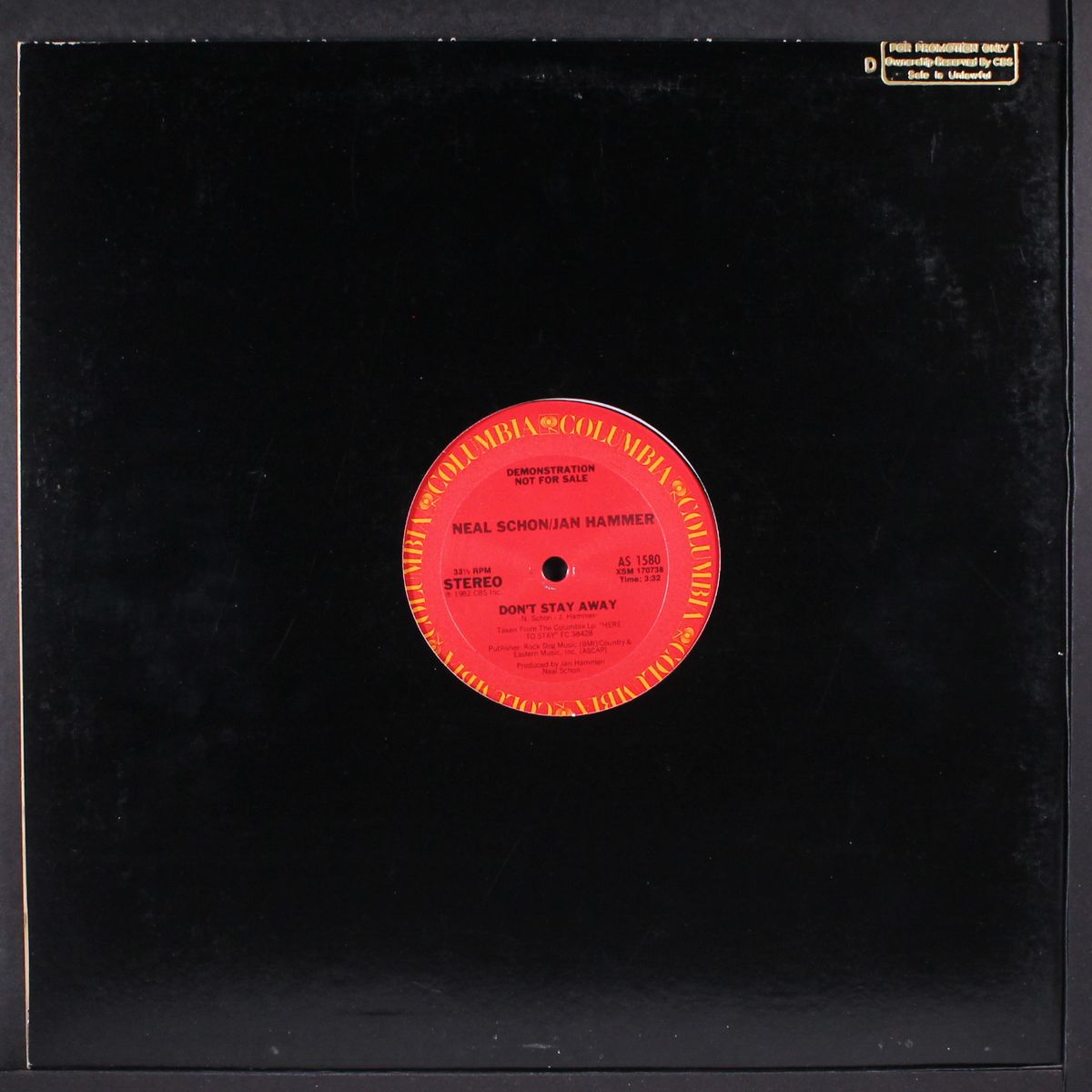no more lies / don't stay away by NEAL SCHON / JAN HAMMER
