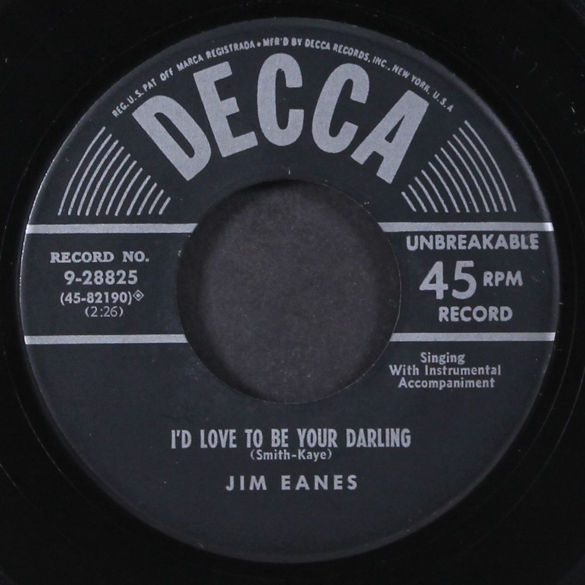 i'd love to be your darling / beginning of end by JIM EANES
