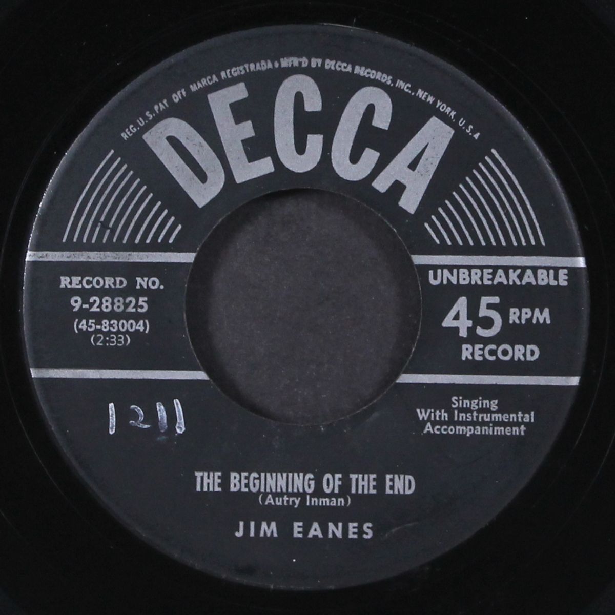 i'd love to be your darling / beginning of end by JIM EANES