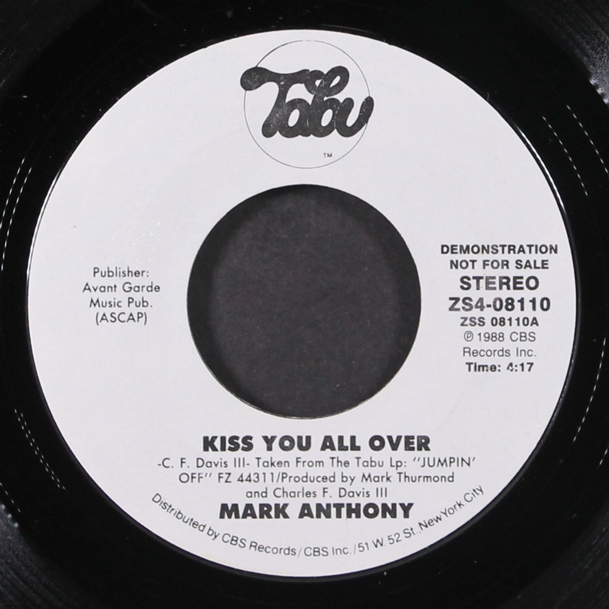 kiss you all over / same by MARK ANTHONY